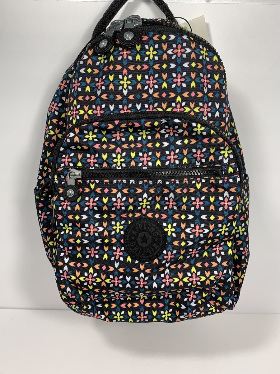 Kipling Seoul Small Tablet Printed Backpack Floral Mozzaik 