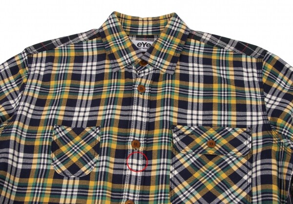 充*電様 JUNYA WATANABE MAN check shirt eYe JUNYA WATANABE MAN Check Switching Flannel Shirt Yellow
