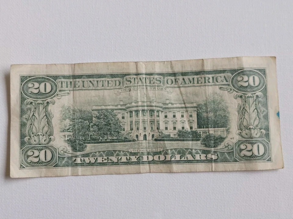 1993 US Twenty $20 Dollar Bill (Federal Reserve Banknote)- 1994 Birth year Bill - Image 4 of 4