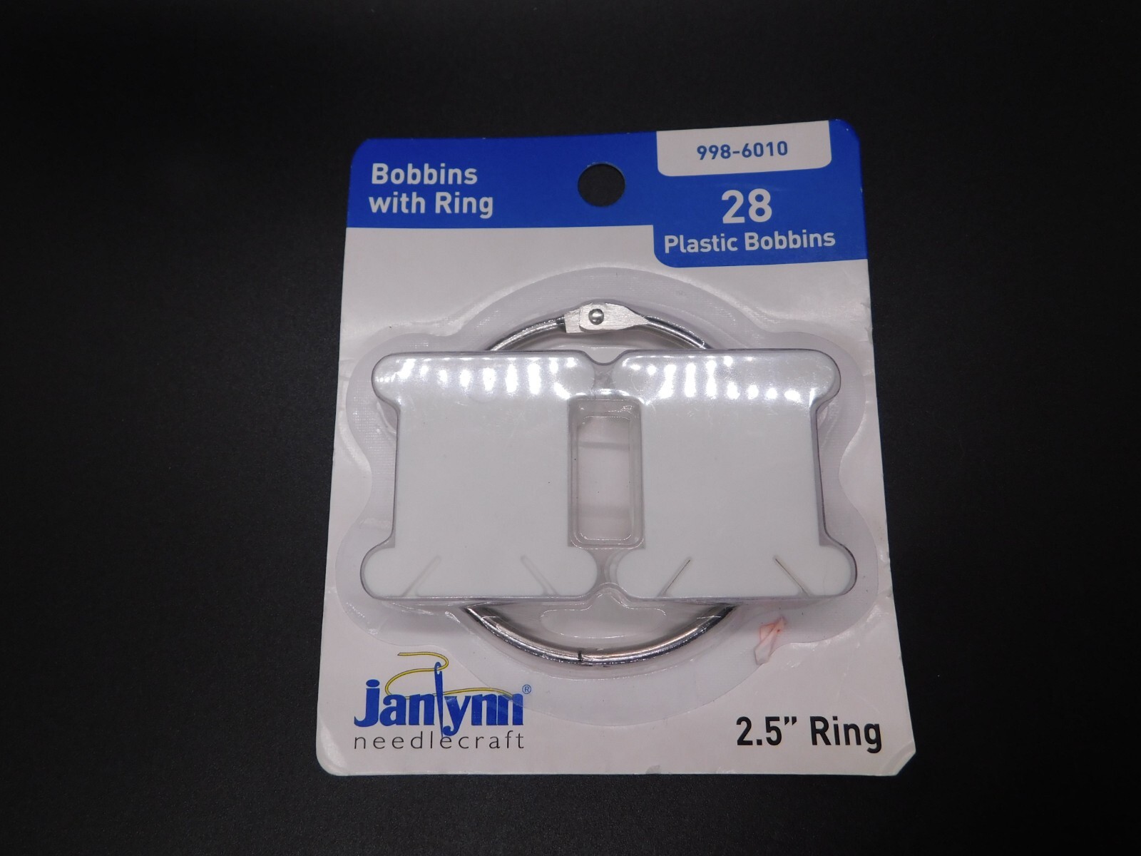 Janlynn Needlecraft 28 Plastic Bobbins with Ring