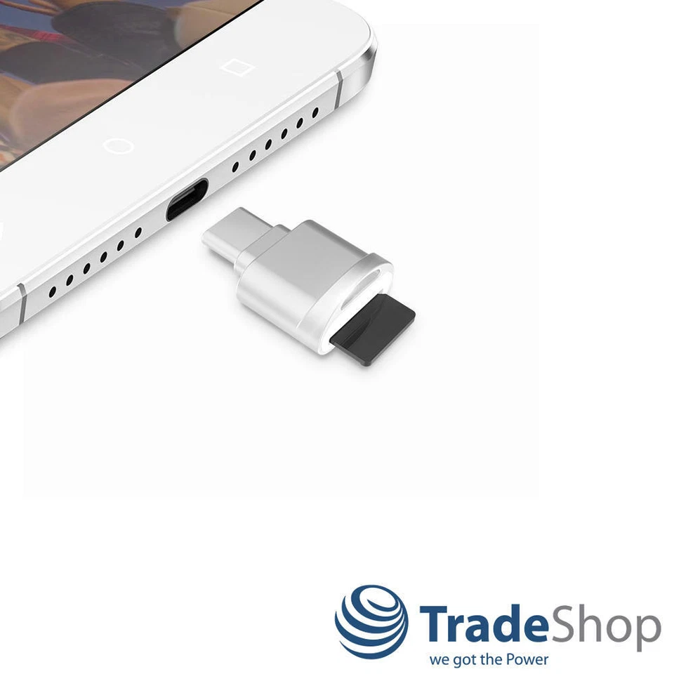 USB-C 3.1 Typ C Micro SD OTG Karten Lesegerät Adapter für Nokia 6 (2018) 7 Plus - Bild 2 von 4