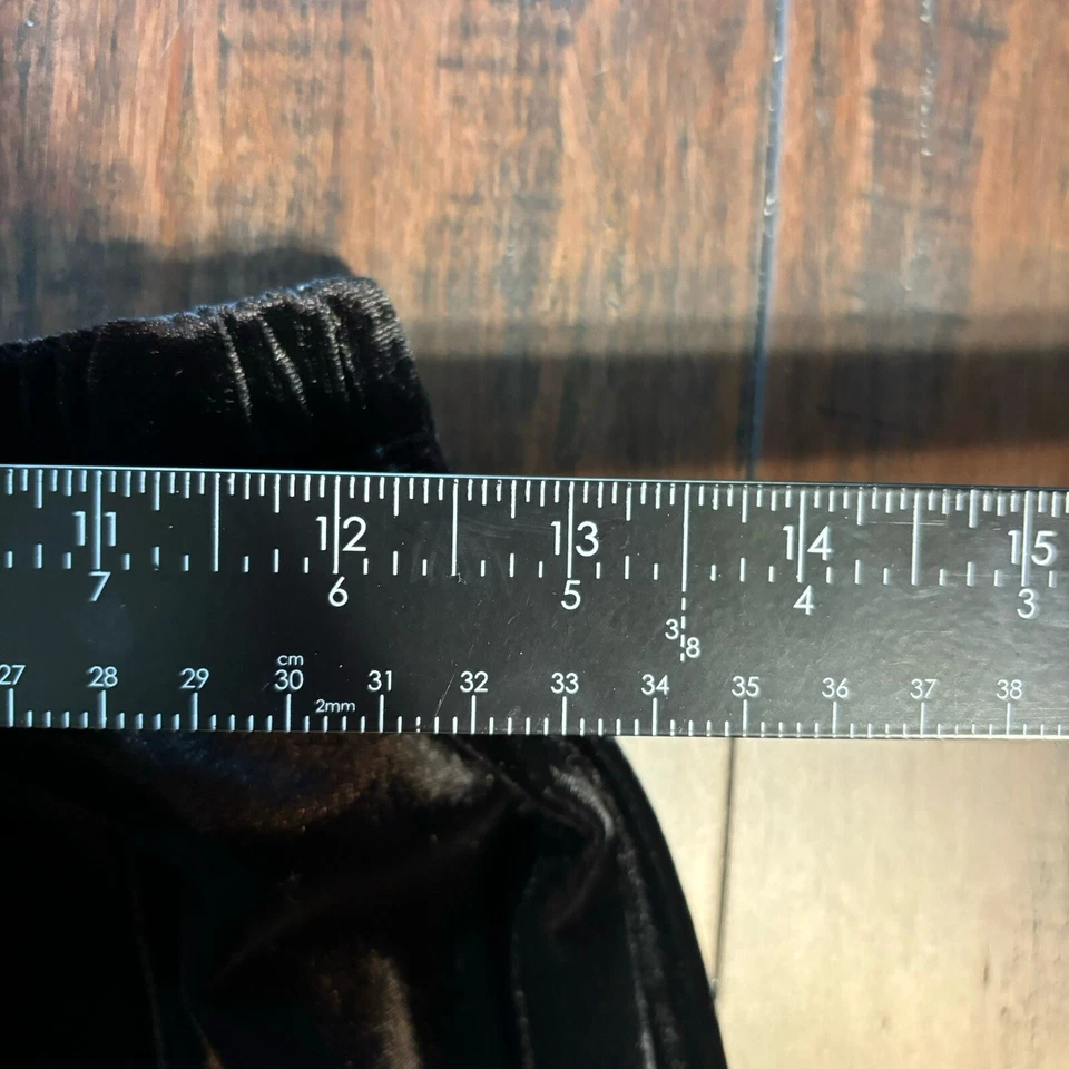 Saia AGB Byer California Feminina S Veludo Preto Maxi Vintage Y2K Grunge Gótico - Imagem 4 de 4