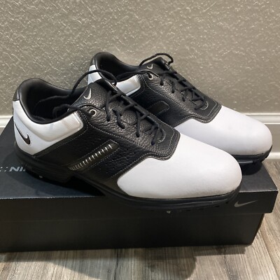 Nike Golf Air Tour Saddle Mens 11.5 M Leather Black White | eBay