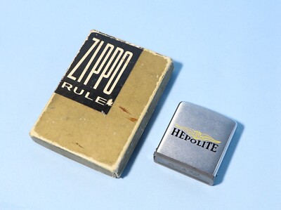 Vintage ZIPPO Rule Tape Measure HEPOLITE Pistons Advertising
