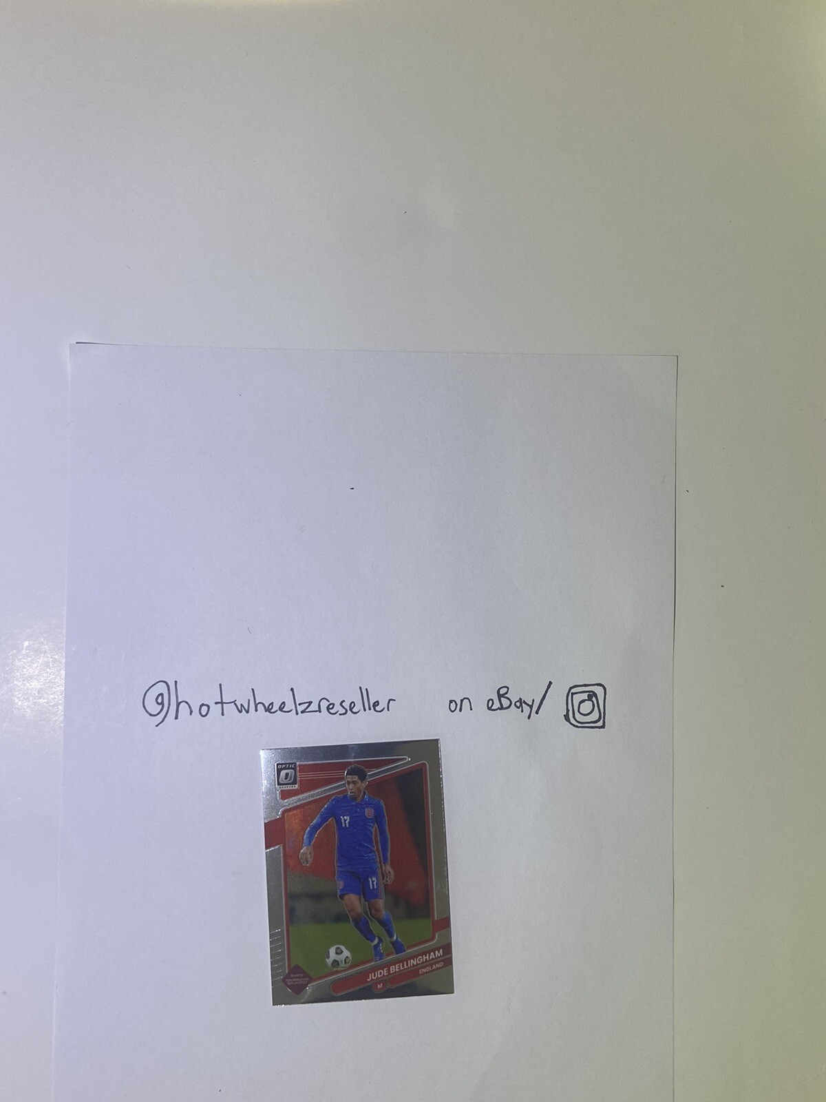 Jude Bellingham 2021-22 Donruss Optic Soccer Qatar Silver Holo England