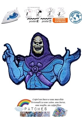 patch Skeletor He-Man fantasy Masters of universe iron MOTU toppa termoadesiva