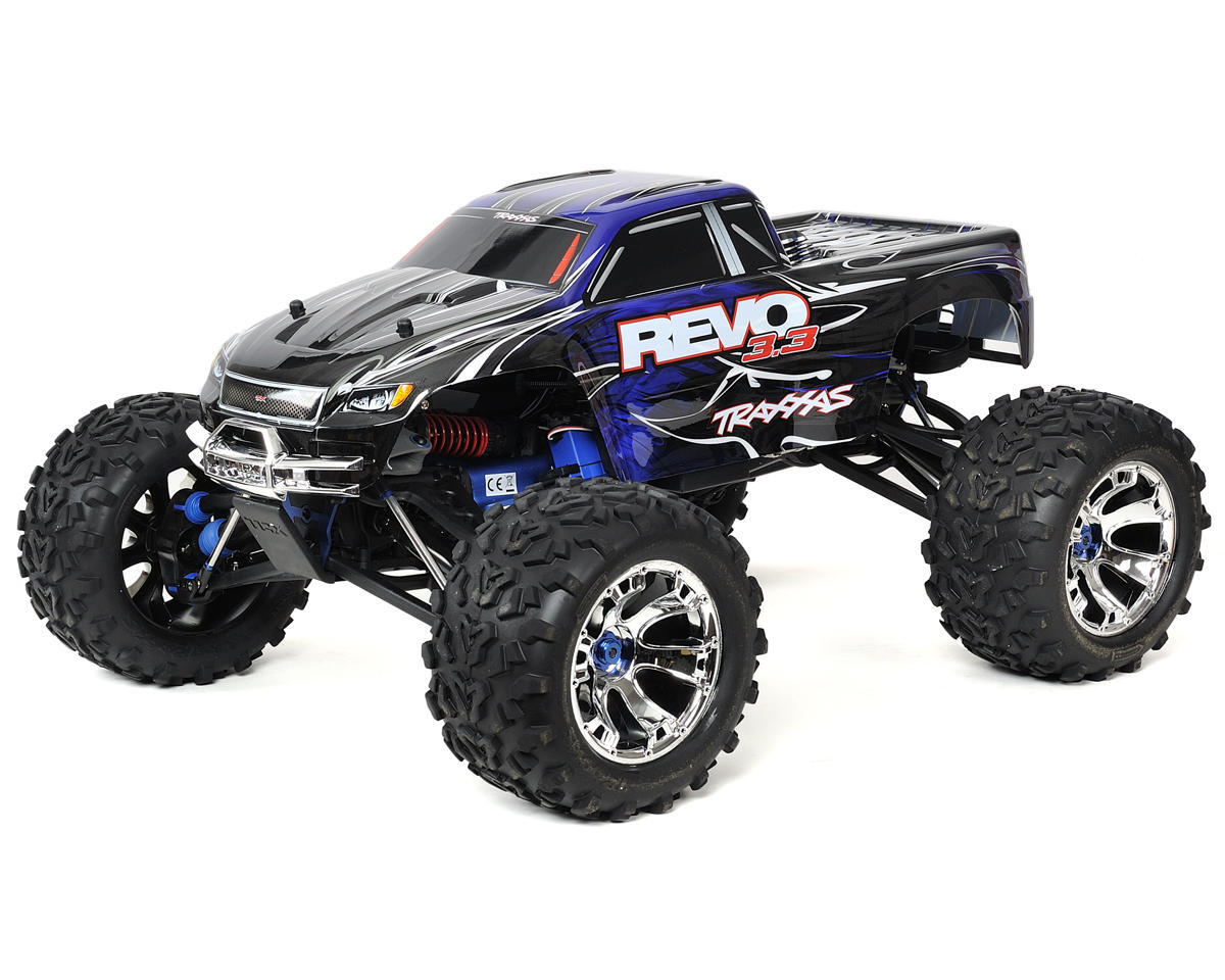 Traxxas Revo 3.3 4WD RTR Nitro Monster Truck w/TQi (Blue Traxxas Revo 3.3 4WD RTR Nitro Monster Truck w/TQi (Blue