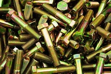 (20) Hex Head 5/8-11 x 3-1/4" Grade 8 Bolts Yellow Zinc Cap Screws