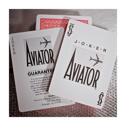 2 DECKS AVIATOR JUMBO INDEX DECK POKER PLAYING CARDS 1 RED 1 BLUE USPCC NEW - Picture 9 of 9