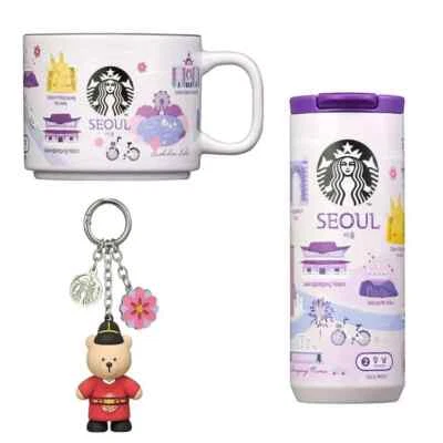 Starbucks Korea Annyeong Seoul Mug Tumbler Keychain 3 SET