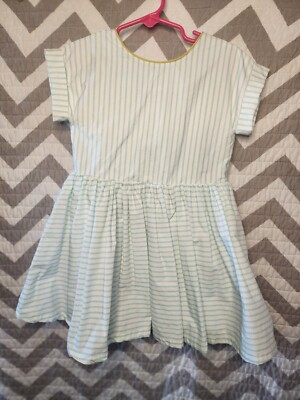 Toddler Dress Stripped w/Bow Accent 4T