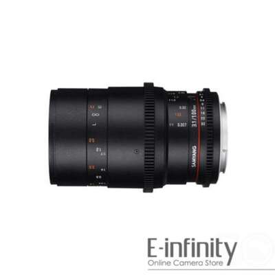 NEW Samyang 100mm T3.1 VDSLRII Macro Cine Lens for Sony E Mount