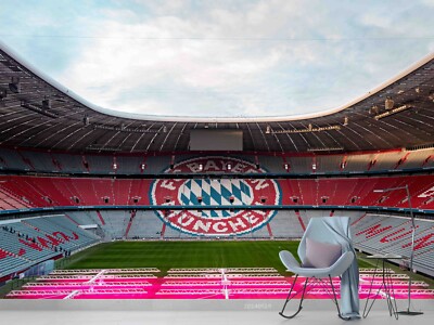 3D Stadium Sky Cloud Self-adhesive Removeable Wallpaper Wall Mural