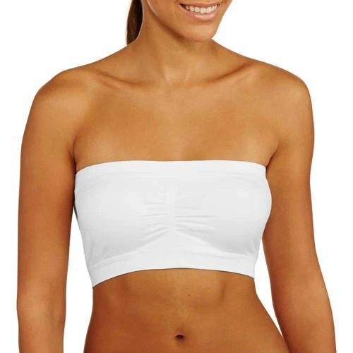 No boundaries NOBO seamless cami bra white strapless S long line