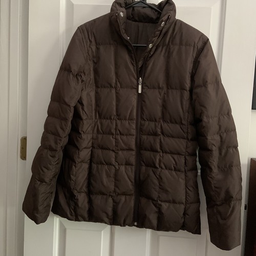 Goose Down Reversible Puffer Coat 