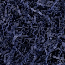 Crinkle Cut Paper Shred Filler 2 LB for Gift Wrapping  Filling - Navy Blue