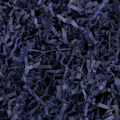 Crinkle Cut Paper Shred Filler (2 LB) for Gift Wrapping & Filling - Navy Blue