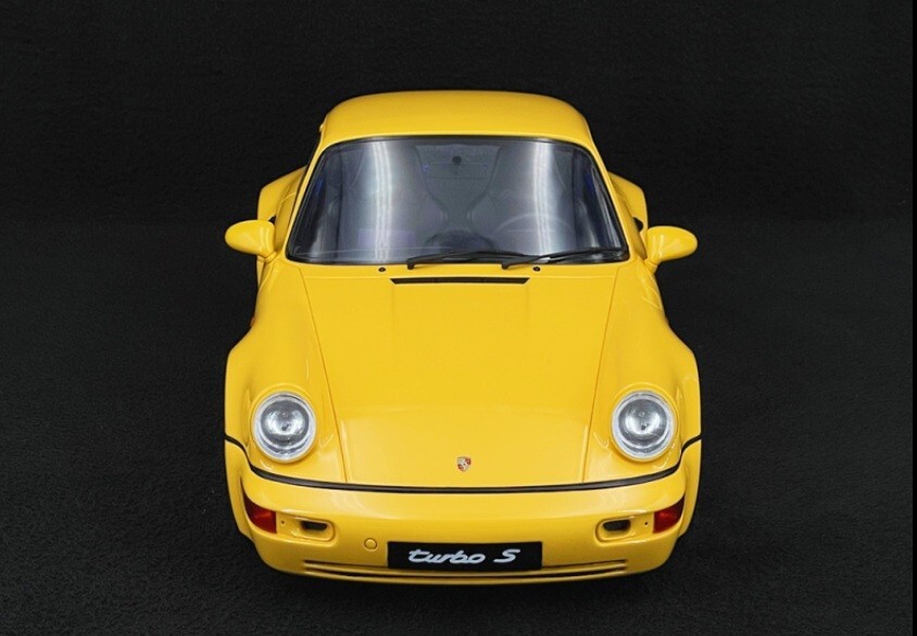 1/12 Porsche 911 964 Turbo S Lightweight 1993 Yellow Model by GT