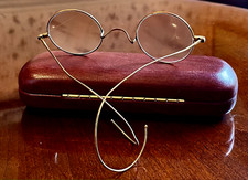 Vintage Eyeglasses Round Lenses S.P.A. Metal with Wire Arms