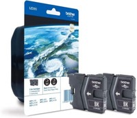 Brother LC-985BK LC985BK Doppelpack Schwarz Druckerpatronen 2Er