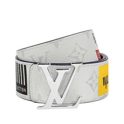 Louis Vuitton Lv Initiales 40mm Belt Logo Story White M0162t
