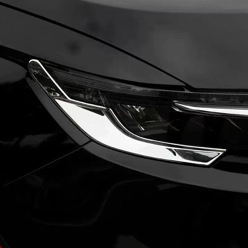 For Honda CR-V CRV 2023 2024 Chrome Front Headlight Eyebrow Stripe Cover Trim - Изображение 3 из 4