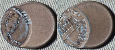 Error : Lincoln Cent 1995 Full Date 60% Off Center IREC1692
