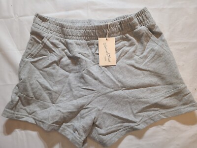 Women's French Terry Pull-On Shorts - Universal Thread Gray Size Small