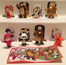 SERIE COMPLETA MASHA AND THE BEAR 4 (SD344 - TR161B) + 8 BPZ KINDER ITALIA 2019