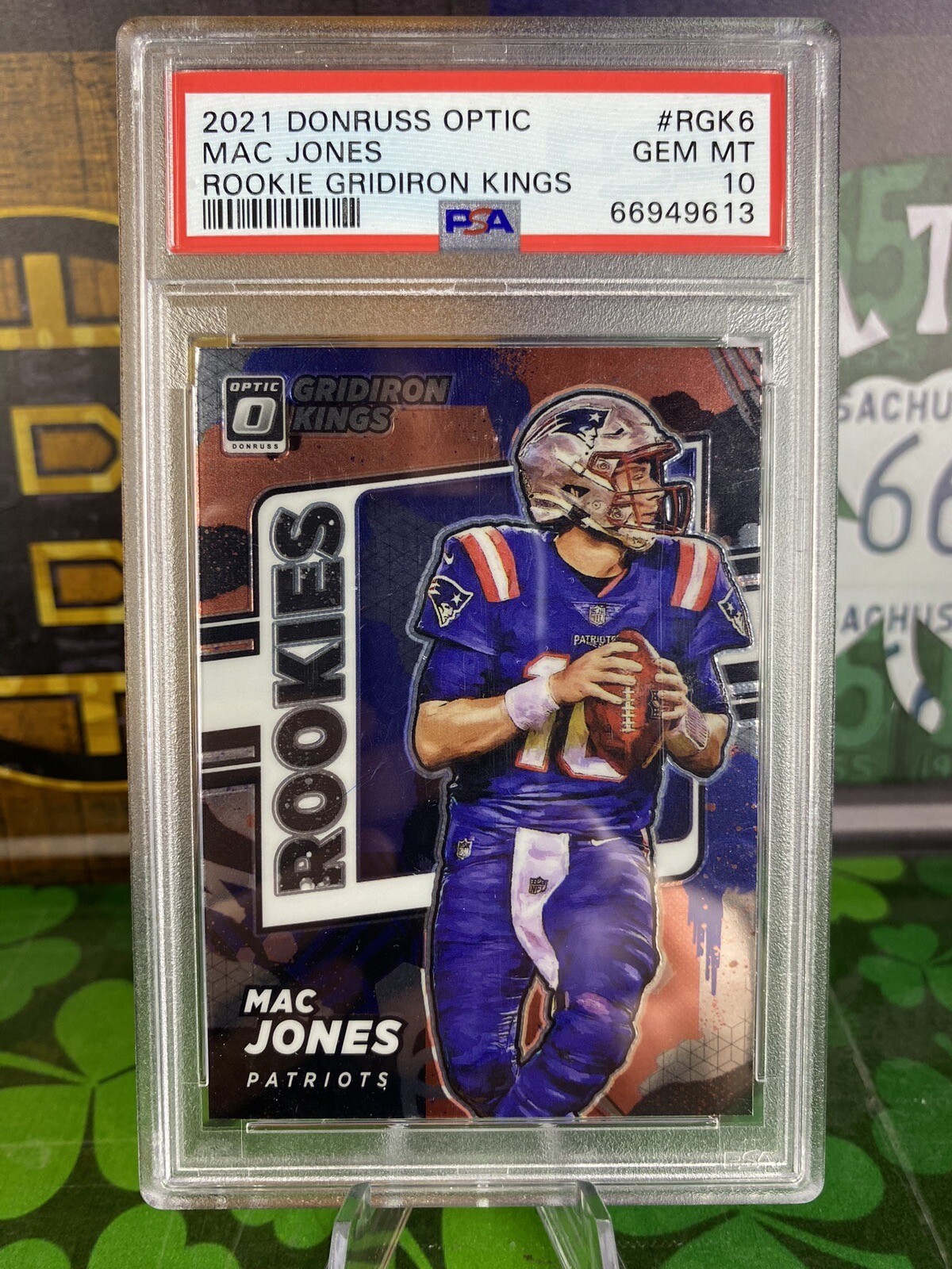 2021 Panini Donruss Optic Mac Jones Rookie Gridiron Kings RGK6 PSA 10