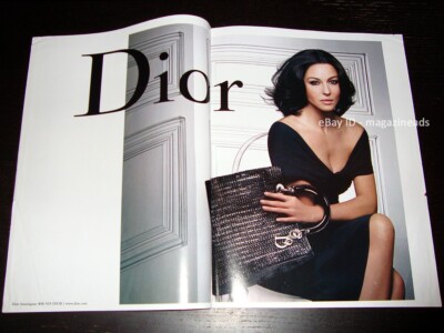 DIOR Handbags 2-Page PRINT AD Spring 2008 MONICA BELLUCCI