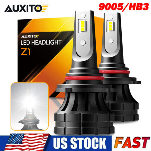 9005 HB3 60W 20000LM Combo LED Headlight High/Low Beam 6000K Super White 2 Bulbs