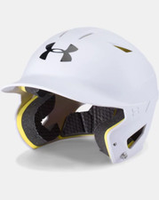 NEW UNDER ARMOUR CONVERGE YOUTH BATTING HELMET 5 7/8 - 6 3/4 WHITE MSRP 64.99