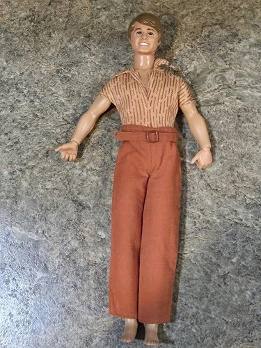 VTG MATTEL 1968 Ken Doll Taiwan Brown Hair Blue Eyes