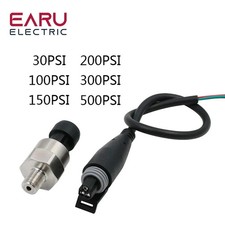DC 5V 1/8NPT Pressure Sensor Transducer Stainless Steel Oil Air Water Fuel Gas