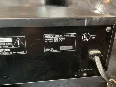 Sony CDP-C900 10-Disc CD Changer Player Tested Works Vintage Audio