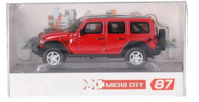 MICRO CITY, JEEP Wrangler 2017 rosso, 1/87, HER87MC000011 - Immagine 4 di 4