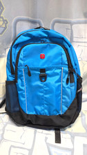 Swiss Gear Laptop Outdoor Backpack Lightweight Compact Vented Quick Clamps Blue