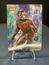2025 Topps Marvel Studios Chrome Ant-Man Blue Ray Wave Refractor #57 Paul Rudd