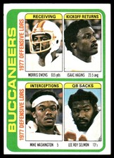 Isaac Hagins  Mike Washington  Lee Roy Selmon 1978 Topps #527 Buccaneers