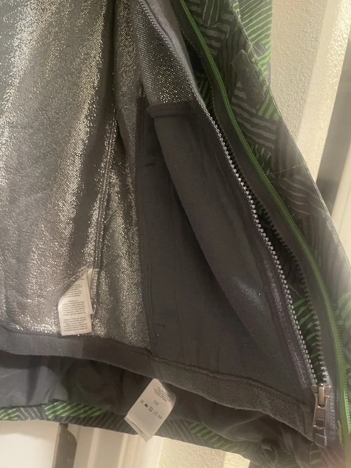 Chaqueta COLUMBIA Juvenil Talla XL 16/18 Intercambio Esquí Omni Heat 3 en 1 Abrigo de Nieve Verde Foto 4 de 4