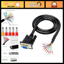 10FT 3M 26AWG DB9 Female RS232 9 Pin Serial Extension Cable Breakout Board