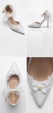 White Bridal Shoes By Aimeliyar Size 6/6.5