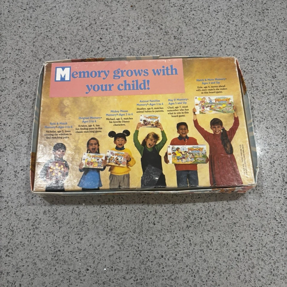 Vintage Milton Bradley: Mickey Mouse Memory Game. (1990) Disneyana Gift Kids - Image 4 of 4
