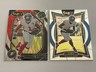 2) 2024 Select Club Level Malik Nabers #220 Black & Red Shock Prizm RC + Base RC