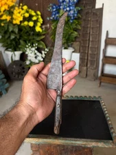 Vintage Collectible Hand Crafted Iron Made Hunting Dagger Knife Khanjar Katar