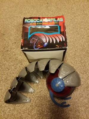 Vintage Robocaterpilas Toy - Tested & Working With Original Box TP-851 1980 Robo
