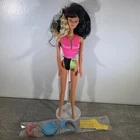 1989 Beach Blast Miko Barbie Doll #3244 Orig Swimsuit + Accs Vintage SNI