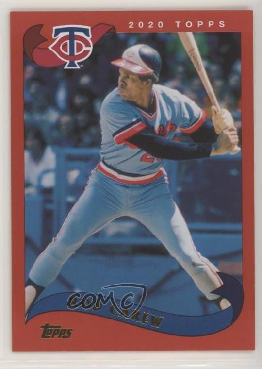 2020 Topps Archives 2002 Topps Red 48/75 Rod Carew #233 HOF s5j