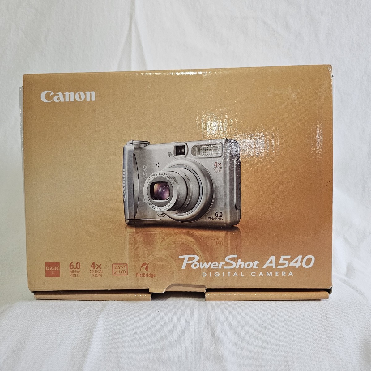 Canon PowerShot A540 6MP Digital Camera w/ Box & Manuals Tested